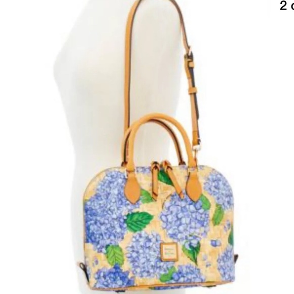 SOLD MeRC! Dooney & Bourke Hydrangea Satchel - Picture 2 of 6